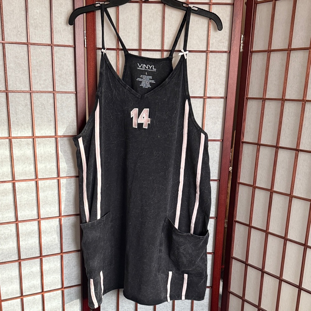 Vinyl Threads Mini Dress Size L - Picture 3 of 10